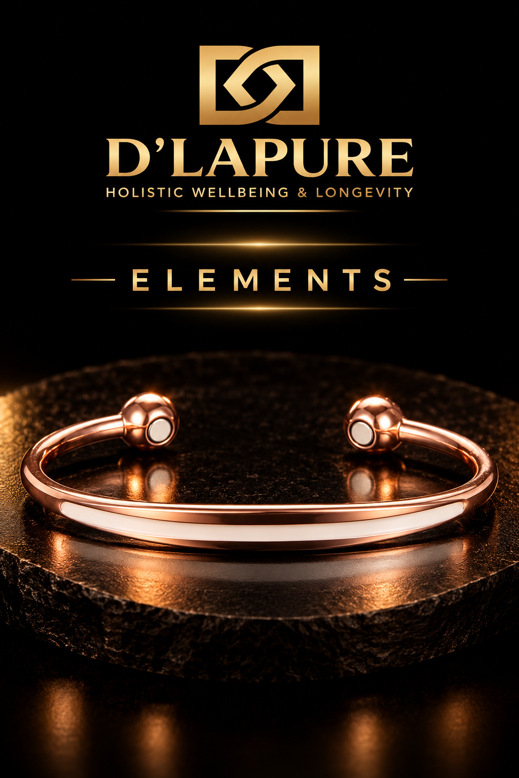 D’LAPURE ELEMENTS – Premium KupferarmbänderKupfer · Zeitloses Design · Traditionelle Handwerksästhetik