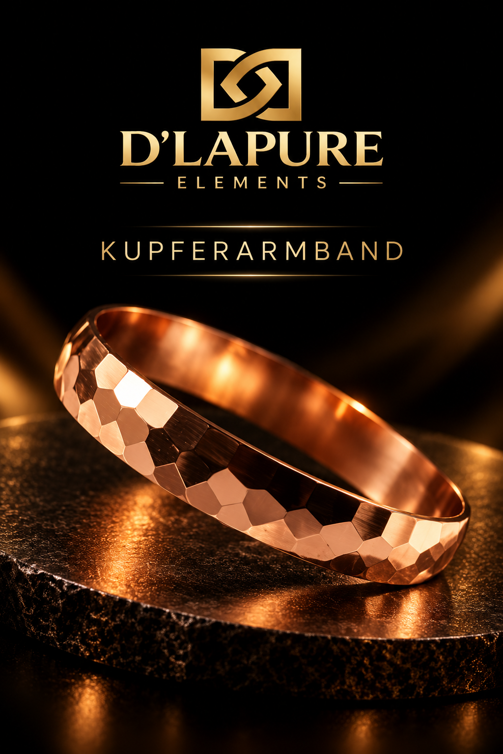 D’LAPURE ELEMENTS – Premium KupferarmbänderKupfer · Zeitloses Design · Traditionelle Handwerksästhetik