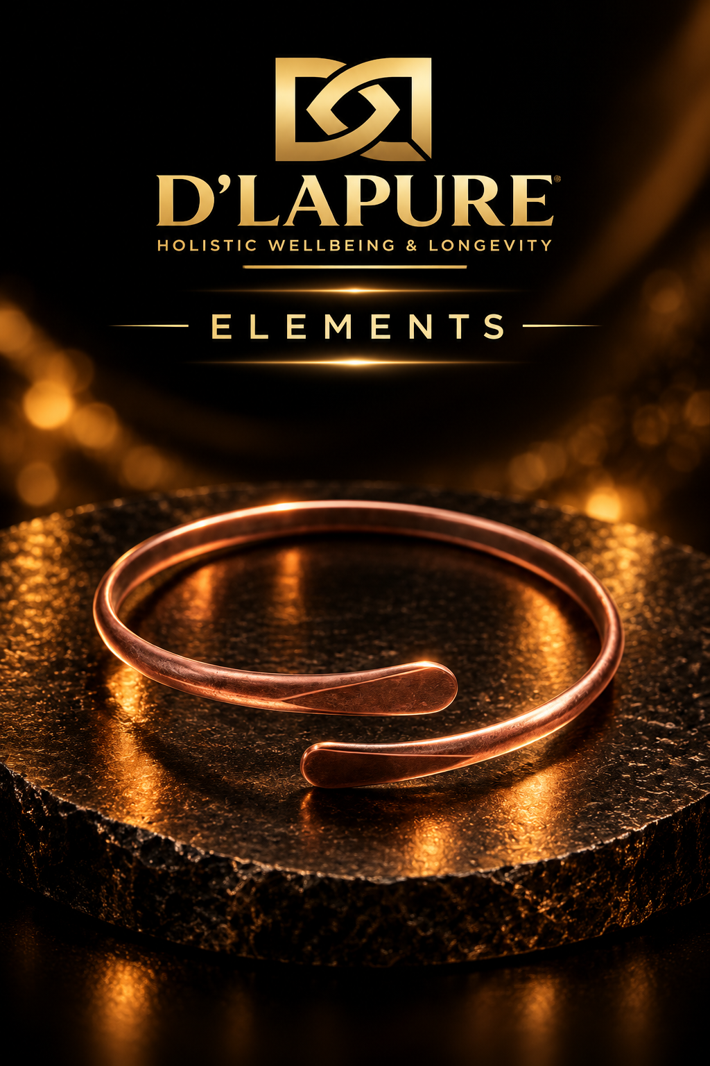 D’LAPURE ELEMENTS – Premium KupferarmbänderKupfer · Zeitloses Design · Traditionelle Handwerksästhetik