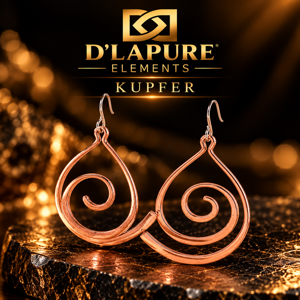 D’LAPURE ELEMENTS – Bronze- Kupferohrringe