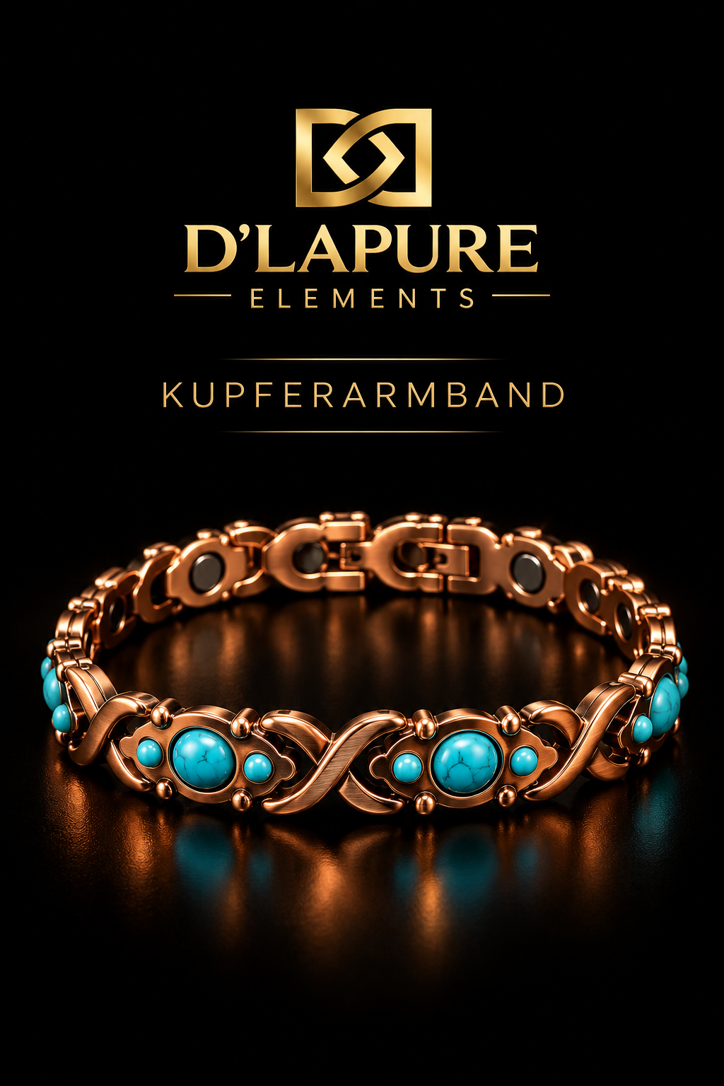 D’LAPURE ELEMENTS – Premium KupferarmbänderKupfer · Zeitloses Design · Traditionelle Handwerksästhetik