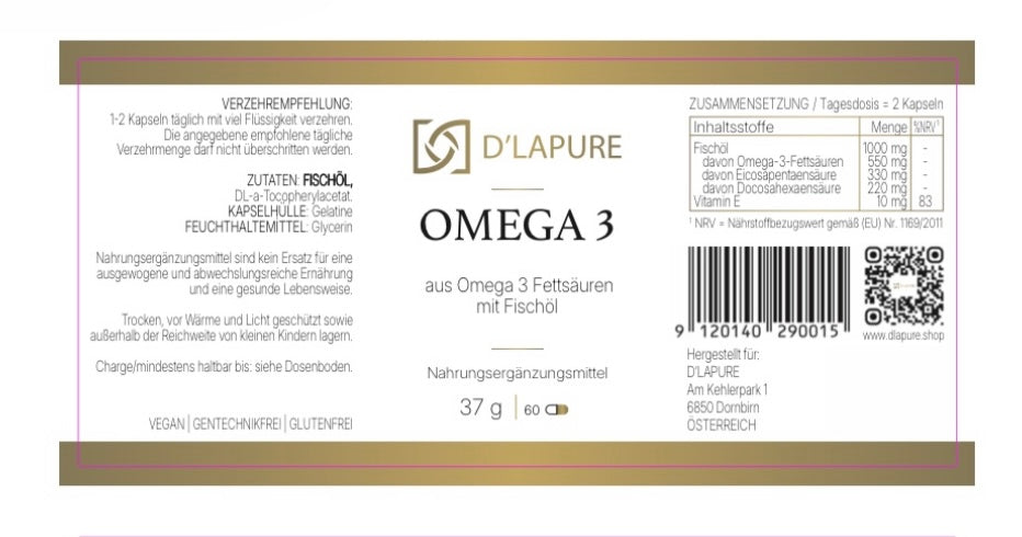 Omega 3 – Premium Fischöl-Komplex