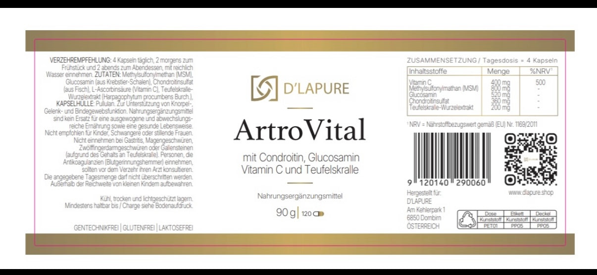 ArtroVital – Premium Gelenk- &amp; Beweglichkeitsformel