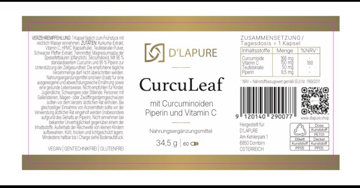CurcuLeaf – Premium Curcumin-Komplex