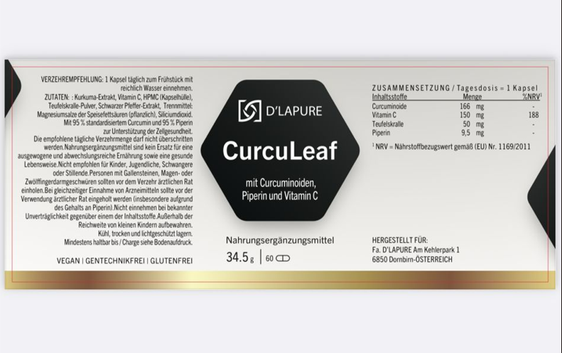 CurcuLeaf – Premium Curcumin-Komplex
