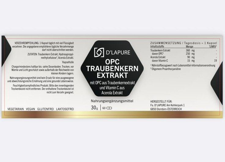 OPC Traubenkern Extrakt – Premium Antioxidantien-Formel